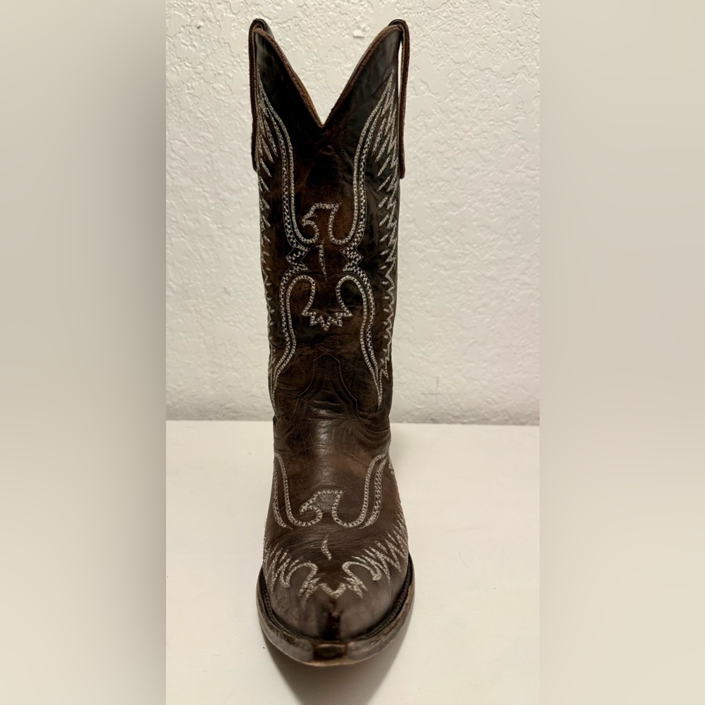 Old Gringo Cowboy Boots with White Stitching of a phoenix - Picture 10 of 15